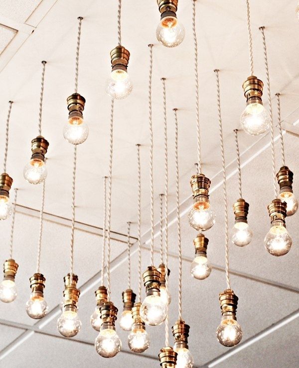 Hanging lightbulbs Hanging lightbulbs