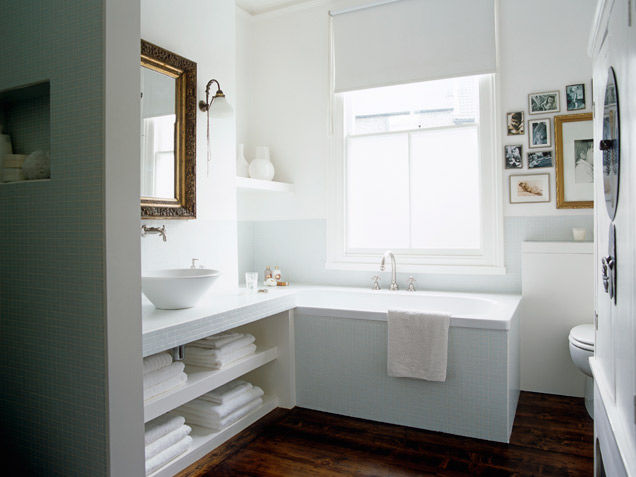 Chic organized towel storage