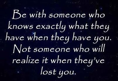 be with someone who