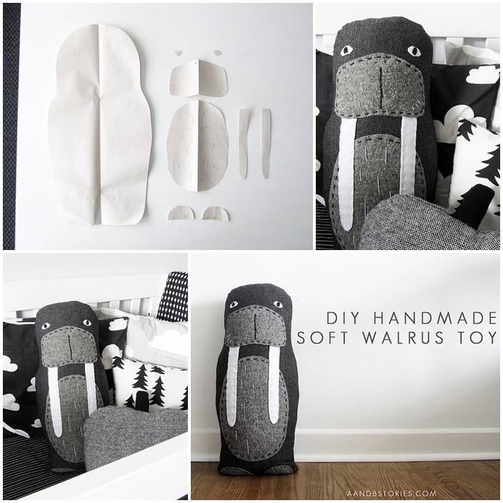 DIY Walrus fabric toy DIY Walrus fabric toy