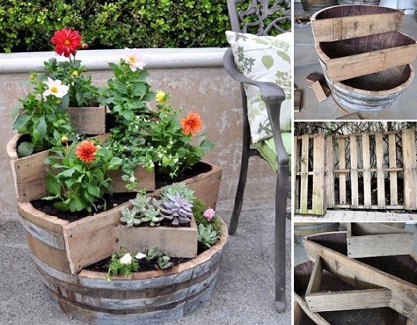 DIY Recycled Barrel Planter DIY Recycled Barrel Planter