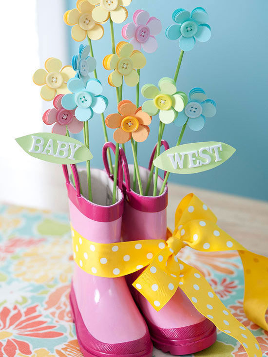 Rain boot bouquet
