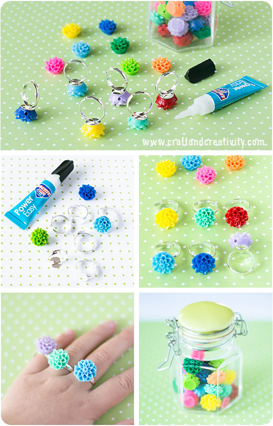 DIY Flowered Ring DIY Flowered Ring