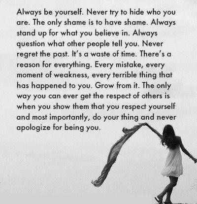 Always be yourself