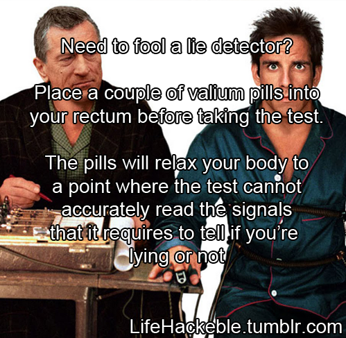 Need to fool a lie detector?