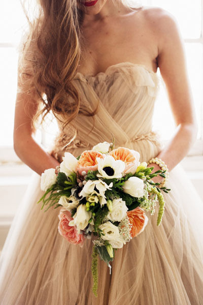 Beautiful tule wedding dress