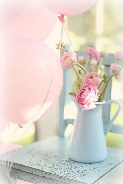 Pink party flowers Pink party flowers