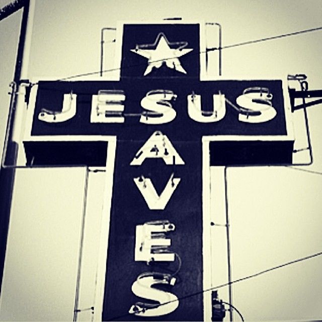Jesus saves Jesus saves
