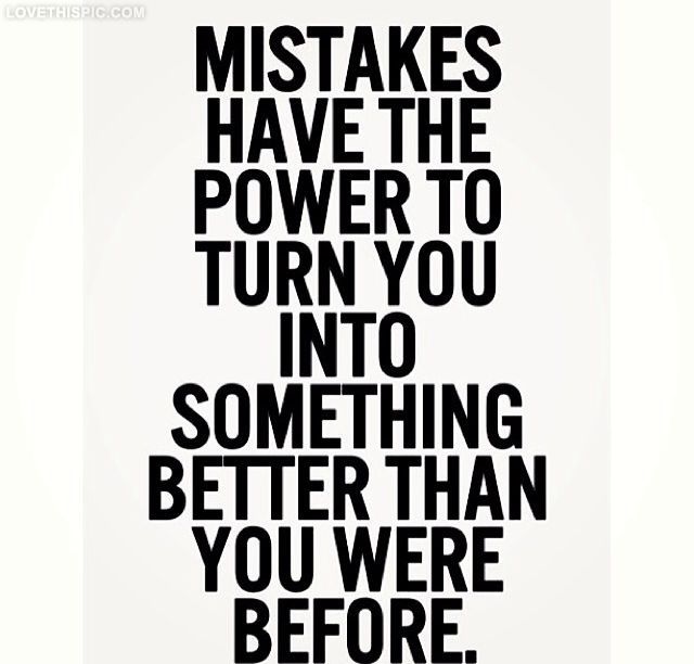 Mistakes Mistakes