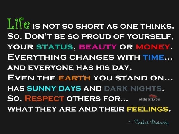 Lifes not so short