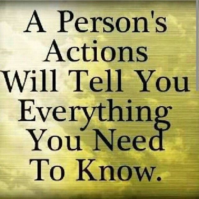 A person actions