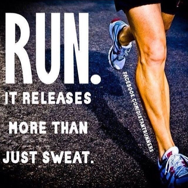 Run releases more than just sweat