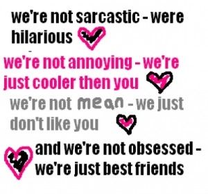 We are not sarcastic We are not sarcastic