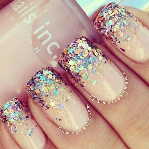 Glitter nails