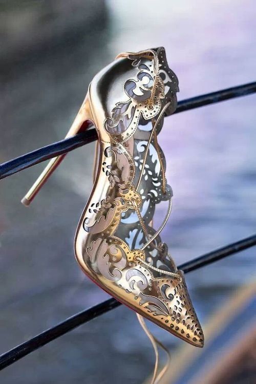 Gold heels Gold heels