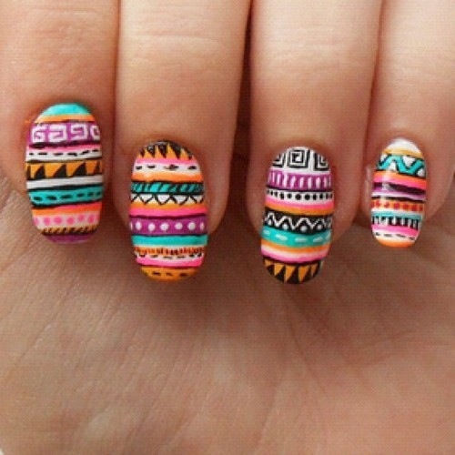 Wild print nails
