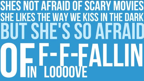 Afraid of falling in love