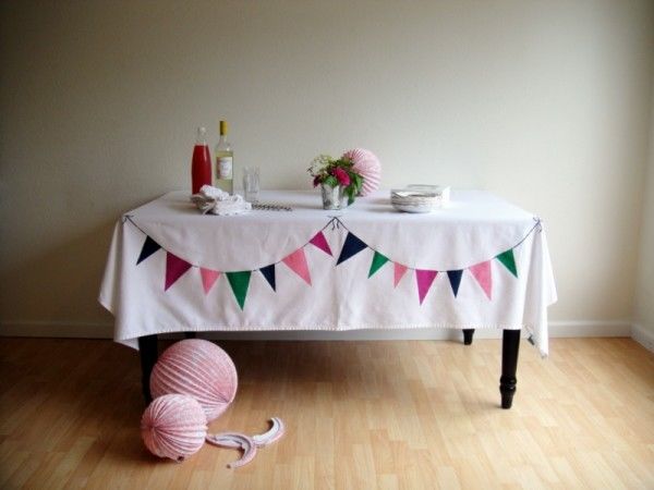 Bunting tablecloth