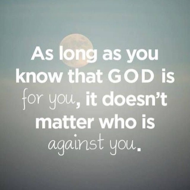 God is for you God is for you