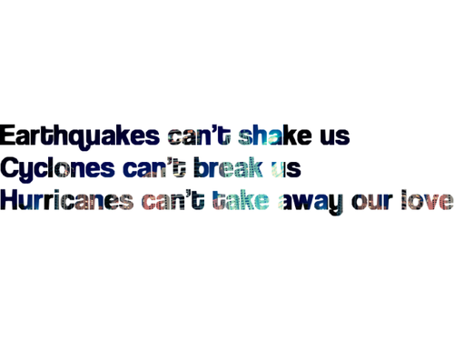 Hurricanes cant take away our love