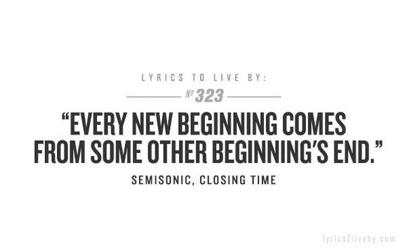 Every new beginning