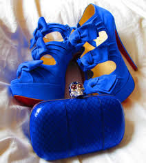 Electric Blue Stiletto Pumps w/Matching Clutch Electric Blue Stiletto Pumps w/Matching Clutch