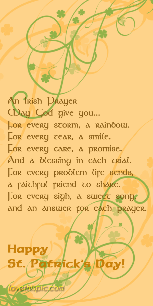 Irish Prayer Irish Prayer