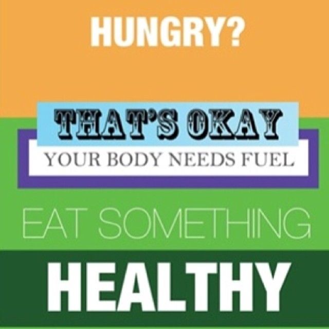 Eat something healthy