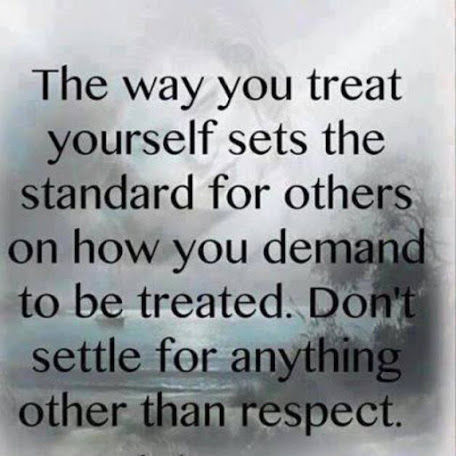 the way you treat yourself the way you treat yourself