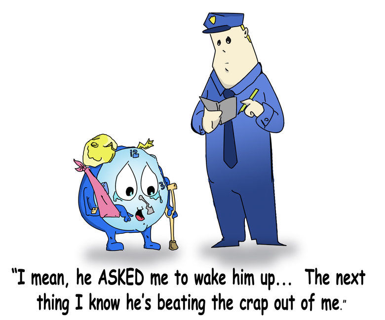 Beaten Alarm Clock