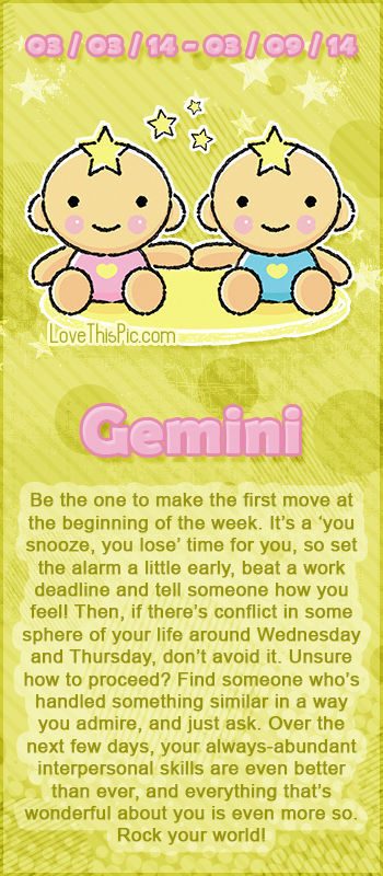 WEEKLY HOROSCOPE 3/3/14 - 3/9/14
