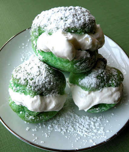 St. Patrick’s Day Cream Puffs