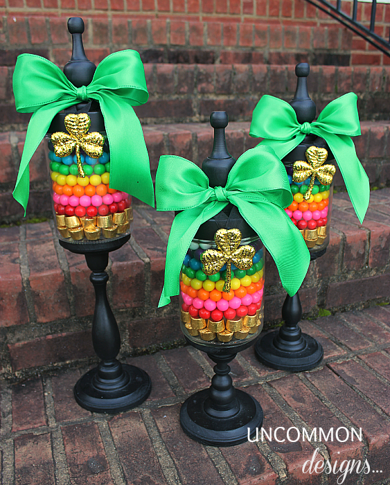Apothecary Jars for St Patricks Day
