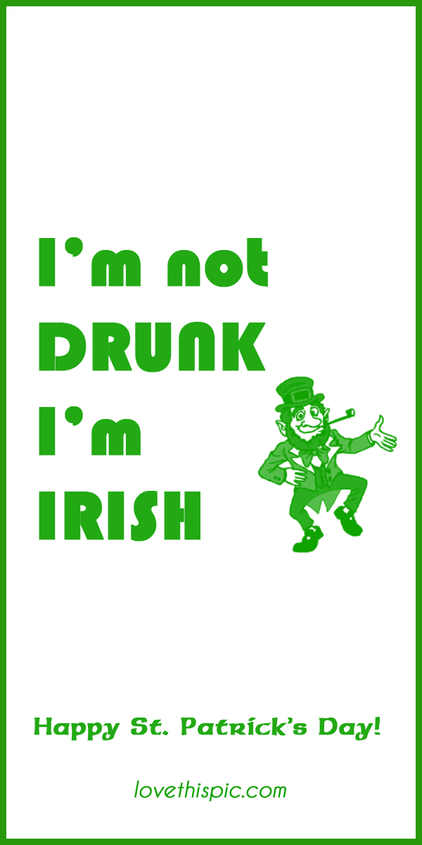 I'm not drunk