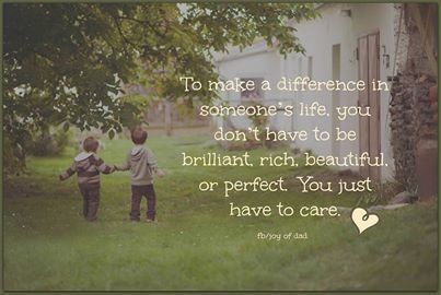 you just have to care
