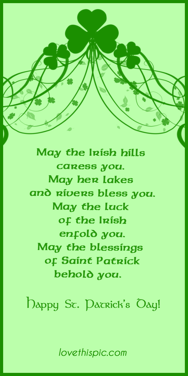 May the Irish hills May the Irish hills