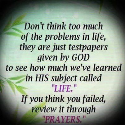 Tests from God Tests from God