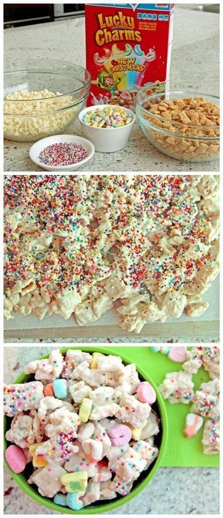 Lucky Rainbow Chex mix