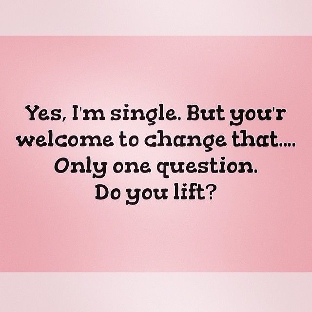 Do you lift? Do you lift?