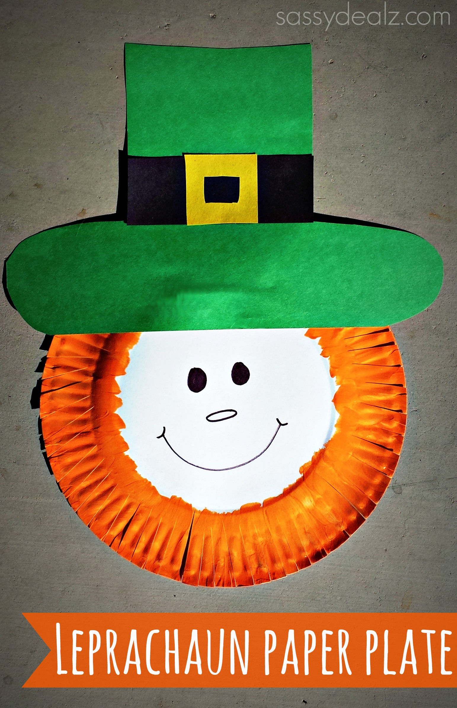 Leprachaun paper plate Leprachaun paper plate
