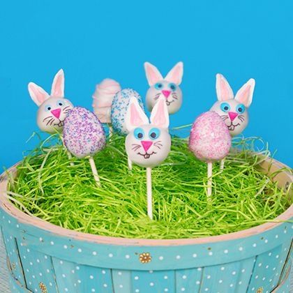 Easter bunny brownie pops Easter bunny brownie pops