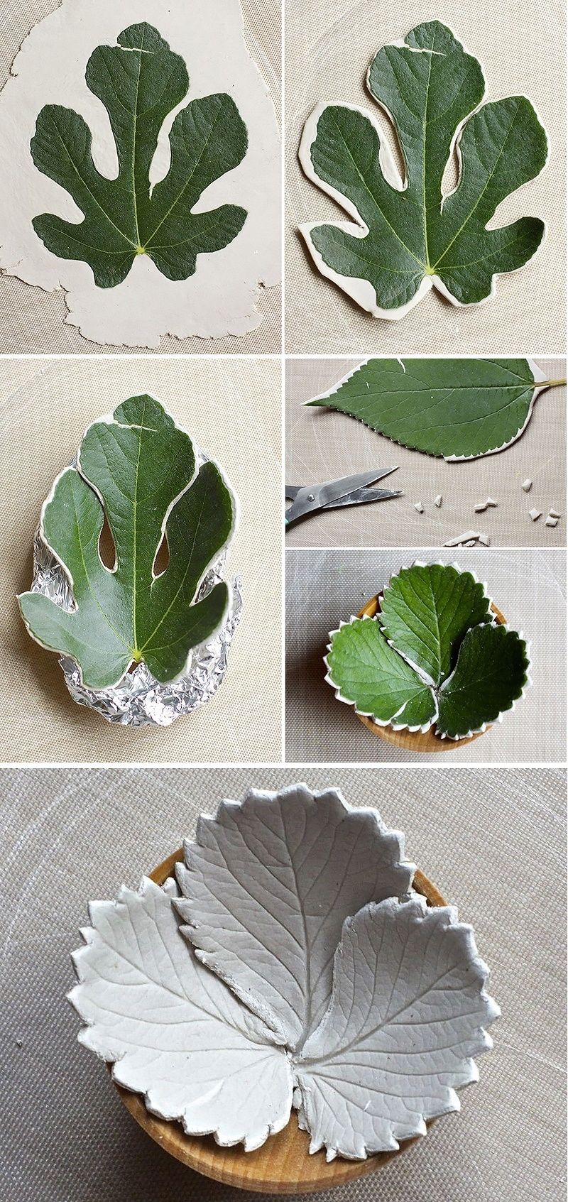 DIY Leaf Bowls
