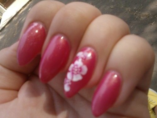 Cute pink nails