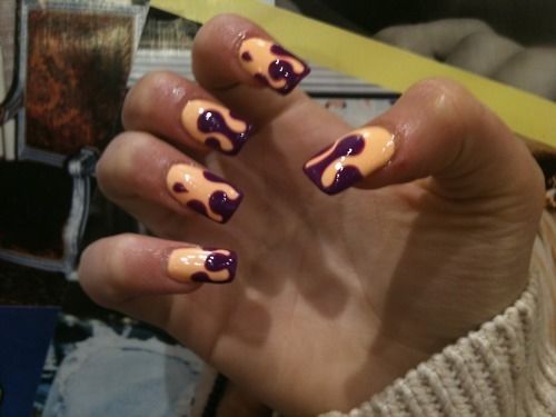 Lava lamp inspired nails Lava lamp inspired nails