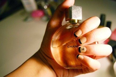 Chanel inspired nails