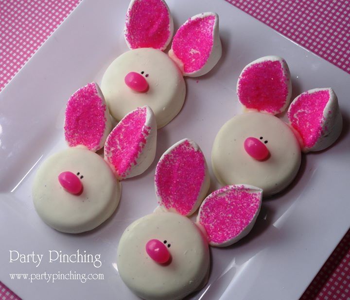 White chocolate oreo bunnies