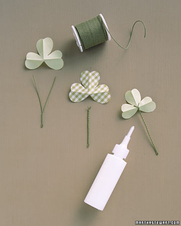 Shamrock Boutonnieres Shamrock Boutonnieres