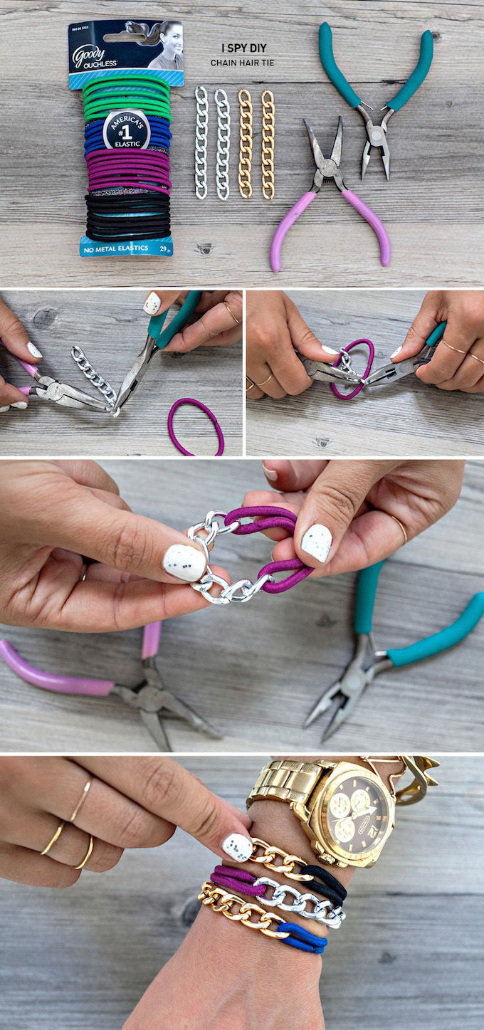 Chain hair tie