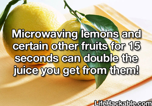Microwaving lemons Microwaving lemons