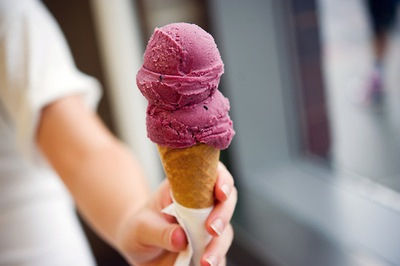 Raspberry ice cream